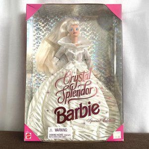 Crystal splendor Barbie doll NEW in box. Sparkly white dress, cute doll